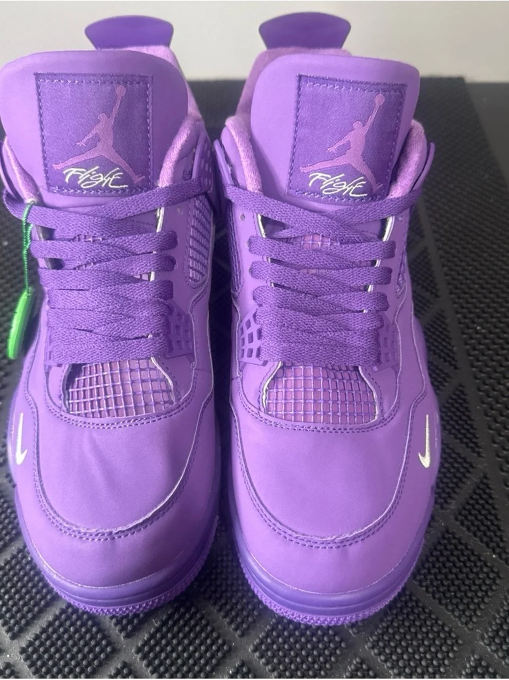 Jordan Men's Purple Basketball Sneakers with White Swoosh